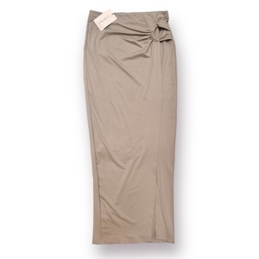 Shien Bae High Slit Twist Maxi Skirt Size M